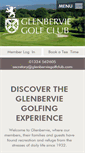 Mobile Screenshot of glenberviegolfclub.com